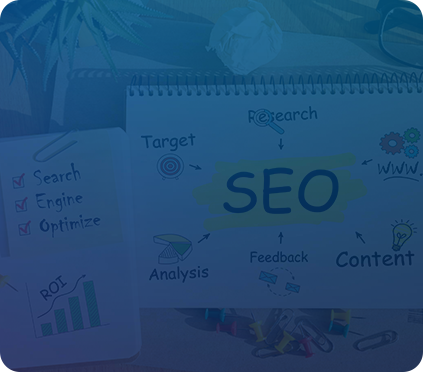 SEO strategies on a notepad showing JRA's junk removal marketing search engine optimization services